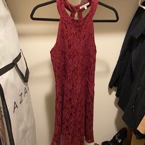 Red Formal Lace Dress